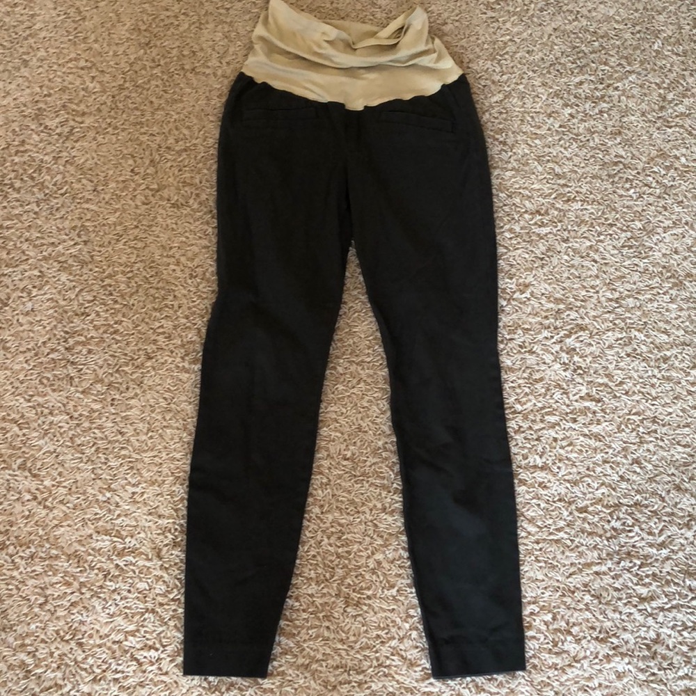 Gap Maternity Work Pants Skinny Ankle Gray 6L.